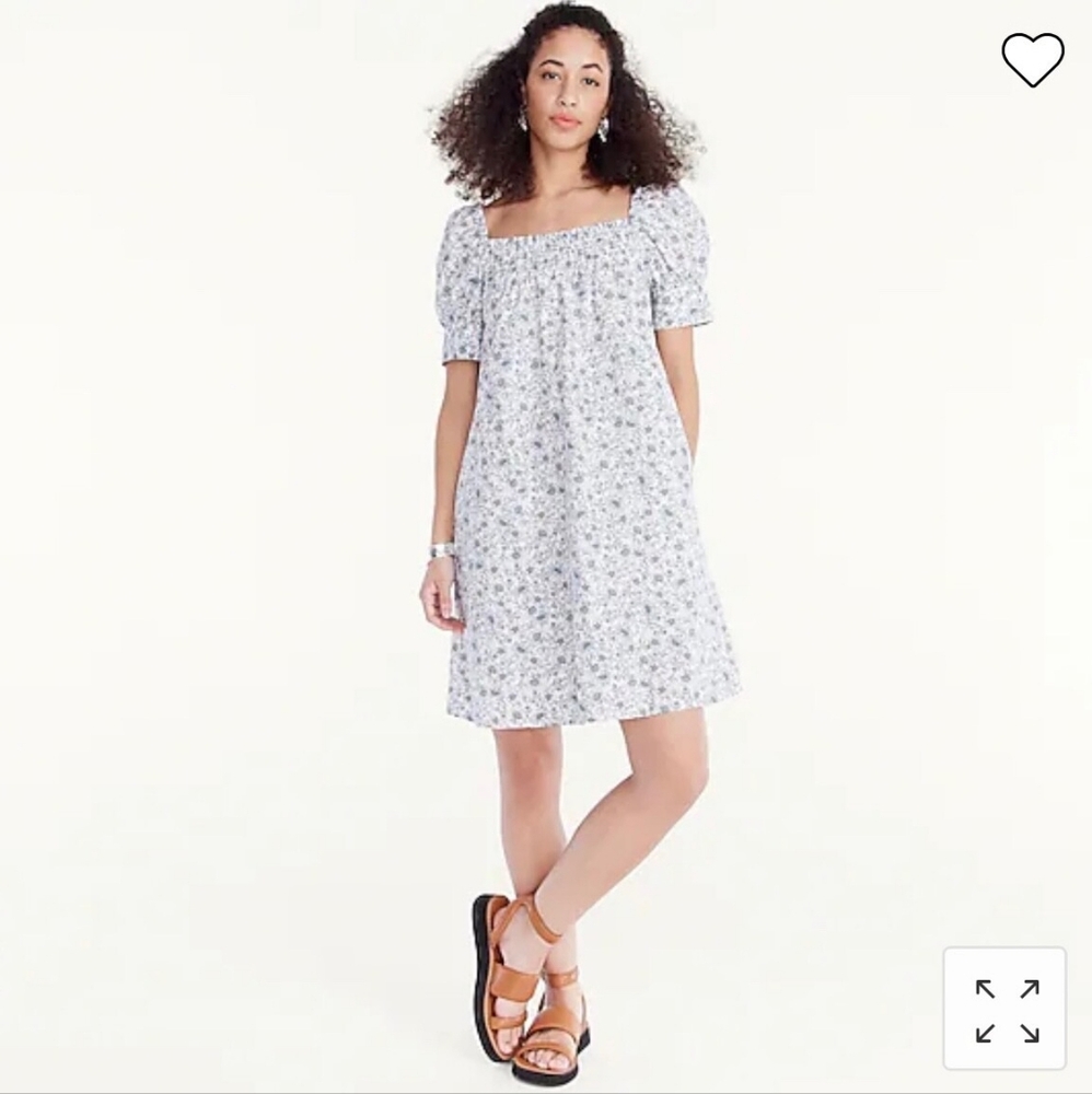 NWT JCrew Poplin Midi dress size xxs
